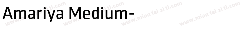 Amariya Medium字体转换